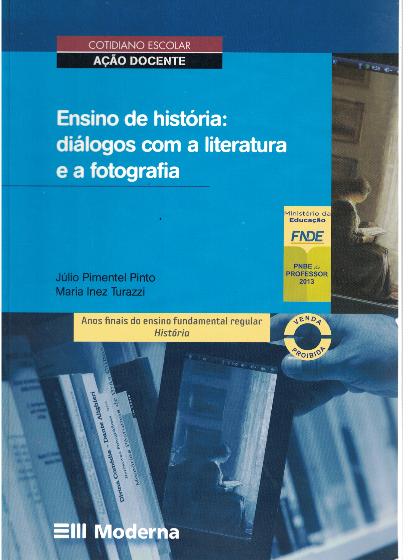 Capa de Ensino de história:diálogos com a literatura e a fotografia