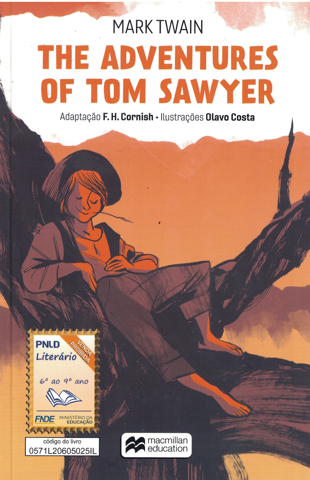 Capa de The adventures of tom sawyer