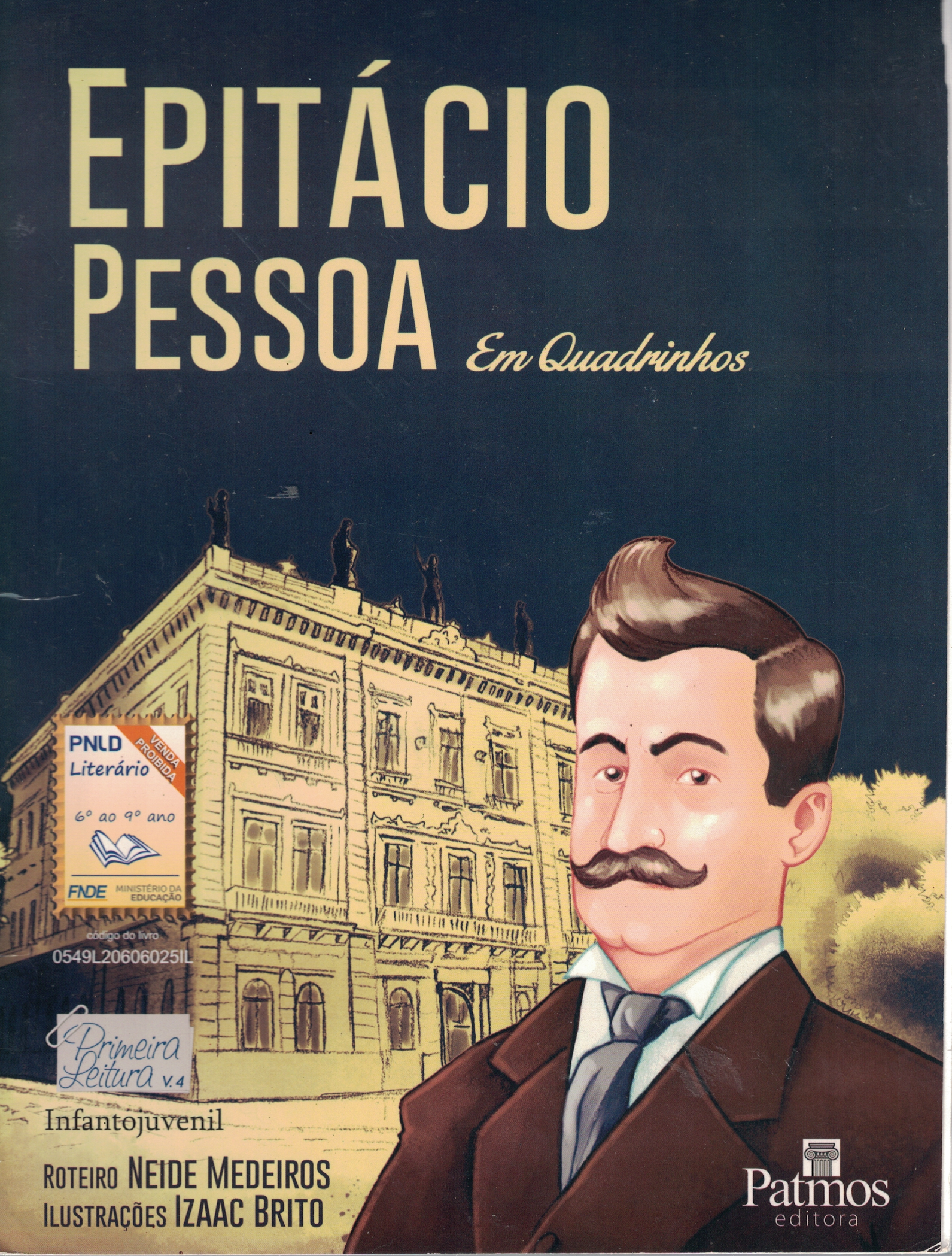 Capa de Epitácio Pessoa em quadrinhos