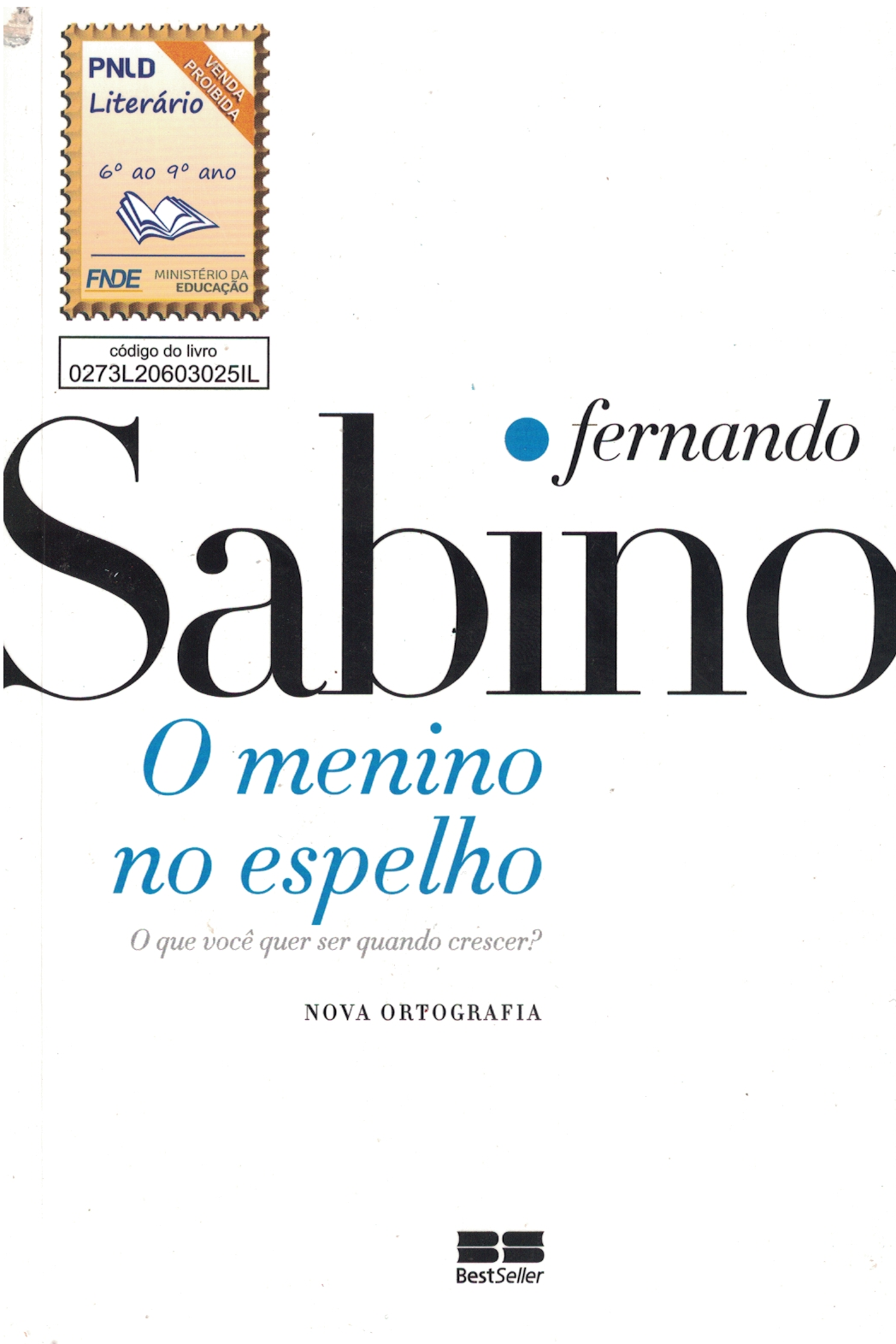 Capa de O menino no espelho